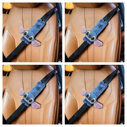 1 pezzo, Copertura morbida per cintura di sicurezza auto Stitched - Copertura protettiva anti-pizzicamento per le spalle, accessori per auto per donne, organizer da viaggio, elementi essenziali per il ritorno a scuola, contenitore per dormitori