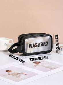 Borsa da viaggio estiva 4 in 1, organizer per articoli da toeletta impermeabile in PVC, bustina cosmetica, pochette da spiaggia, adatta per ombretti, assorbenti igienici, rossetti, cosmetici, eyeliner, gloss labbra, prodotti per la cura della pelle