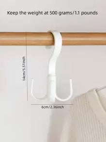 1 pezzo Gancio per canotta, gancio plastica resistente, gancio per cintura girevole, progettato per appendere canotta, cravatta, cintura, borsa