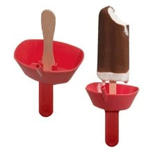 1 pezzo Supporto originale per ghiaccioli senza gocciolamento, portasnapck congelati senza sporco, con cannucce