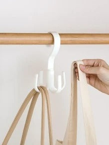 1 pezzo Gancio per canotta, gancio plastica resistente, gancio per cintura girevole, progettato per appendere canotta, cravatta, cintura, borsa
