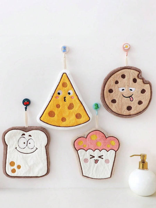 1 pezzo Asciugamano da cucina assorbente appeso, asciugamani da forno, motivi a cartoni animali / più colori opzionali. 1 Asciugamano in stile nordico - Telo in pile di corallo spesso con angoli arrotondati, design a tre strati, ad asciugatura rapida