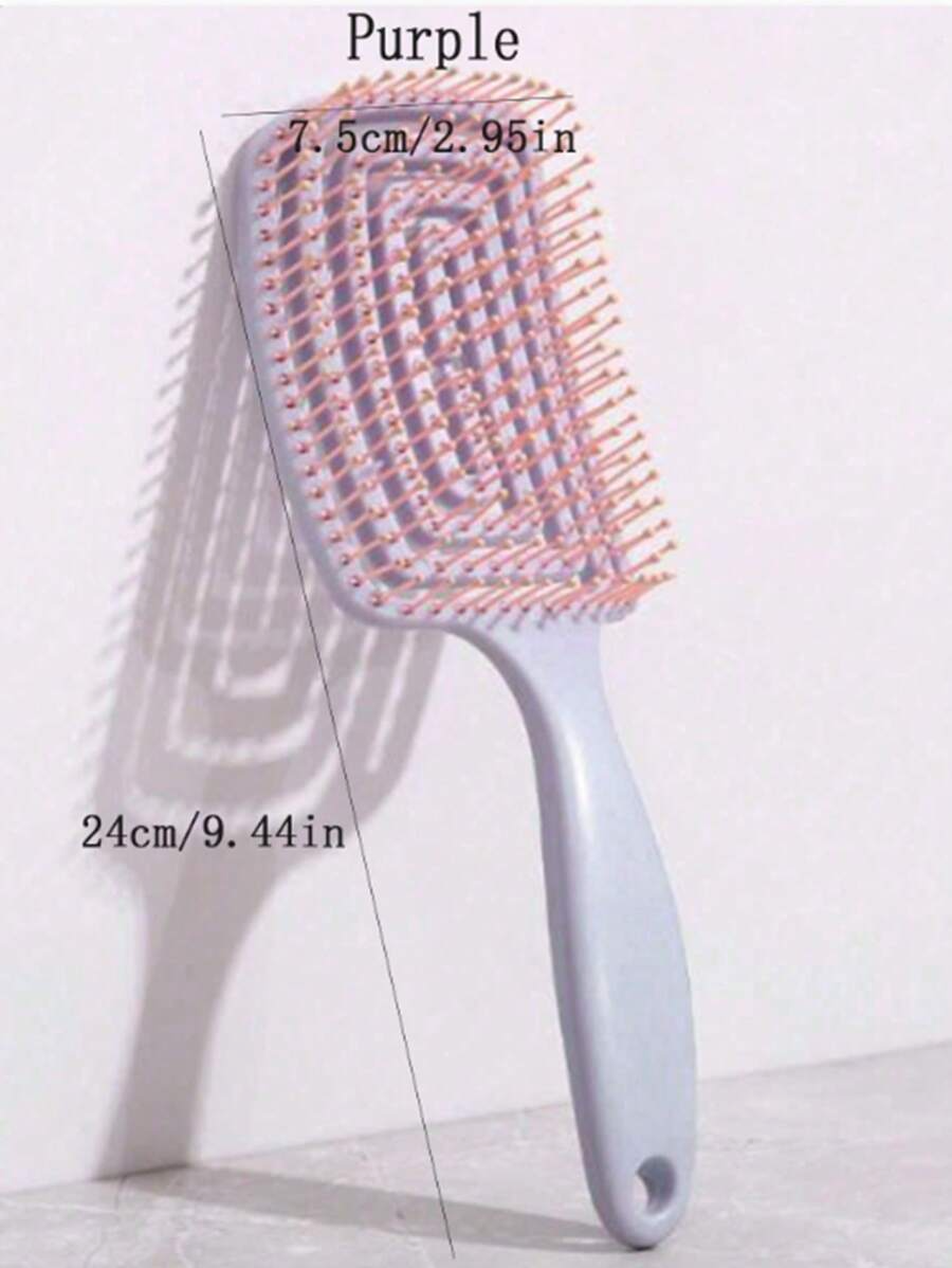 1 pezzo di pettine da massaggio con decorazione a labirinto popolare per donne, pettine magico per capelli traspirante e asciutto (nero), cura del corpo per viaggi, all'aperto, sport, ufficio, scuola, regalo di San Valentino