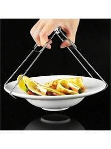 1/2 Pezzi Pinze Resistenti al Calore per la Cucina, Rastrelliera per Ciotole, Sottopentola, Supporto per Pentole, Presine da Cucina, Morsetti Antiscivolo Resistenti al Calore in Acciaio Inossidabile, Rastrelliera per Pentole Quadrata