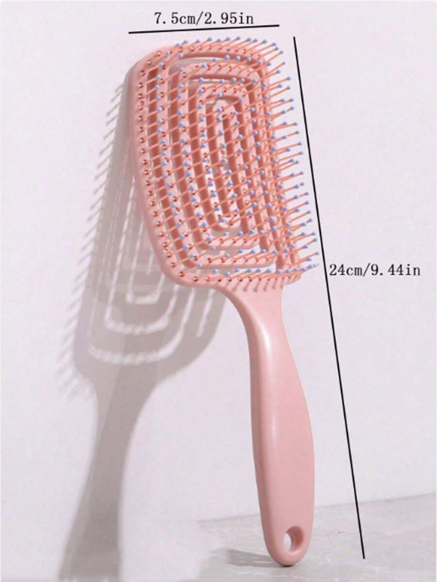 1 pezzo di pettine da massaggio con decorazione a labirinto popolare per donne, pettine magico per capelli traspirante e asciutto (nero), cura del corpo per viaggi, all'aperto, sport, ufficio, scuola, regalo di San Valentino
