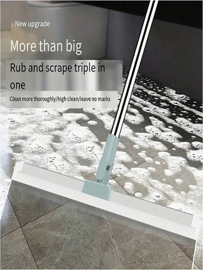 1 pezzo Scopa magica in silicone, raschietto per pavimenti retrattile in silicone, tergipavimento da bagno, tergivetro, tergi acqua, scopa magica adatta per pavimenti, vetri, piastrelle, finestre