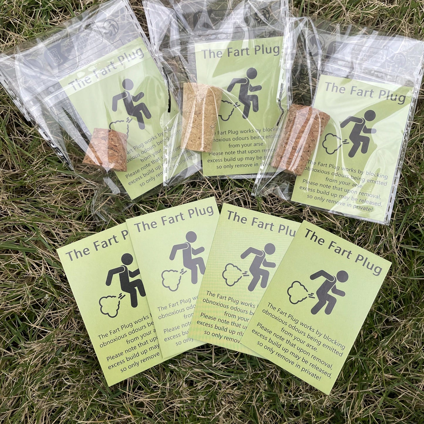 1 pezzi di tappi in legno per scherzi puzzolenti - blocca flatulenza divertente con scheda di istruzioni divertenti, oggetto decorativo in legno