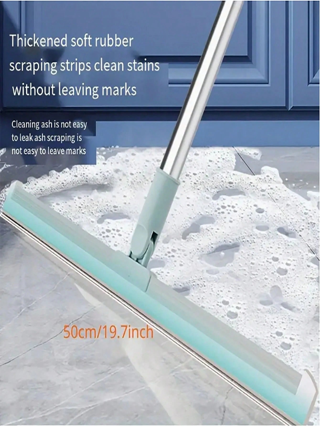 1 pezzo Scopa magica in silicone, raschietto per pavimenti retrattile in silicone, tergipavimento da bagno, tergivetro, tergi acqua, scopa magica adatta per pavimenti, vetri, piastrelle, finestre