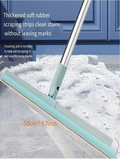 1 pezzo Scopa magica in silicone, raschietto per pavimenti retrattile in silicone, tergipavimento da bagno, tergivetro, tergi acqua, scopa magica adatta per pavimenti, vetri, piastrelle, finestre