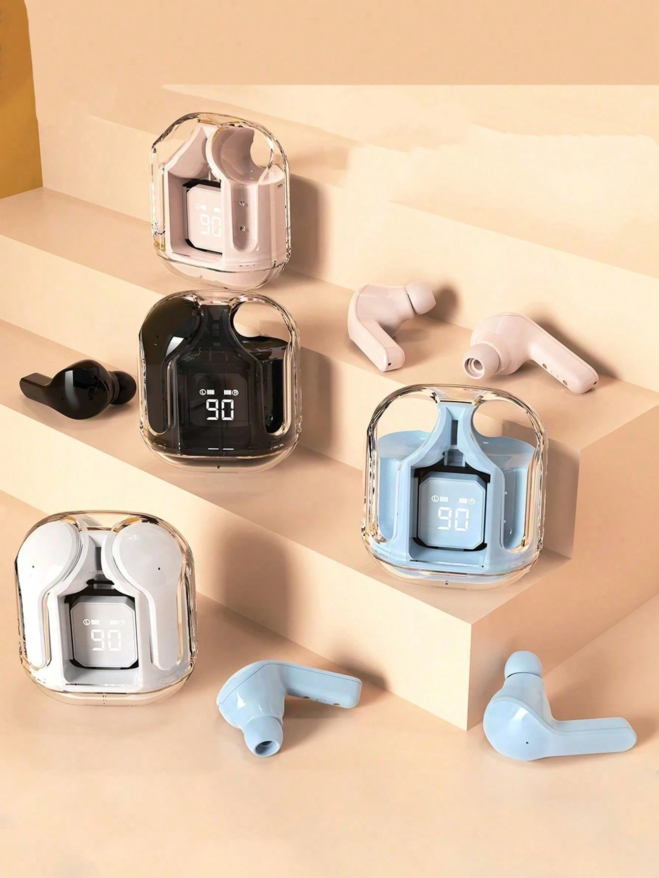 Nuovi Auricolari Wireless con Batteria Ultra-Lunga Durata Con Cancello Rumore