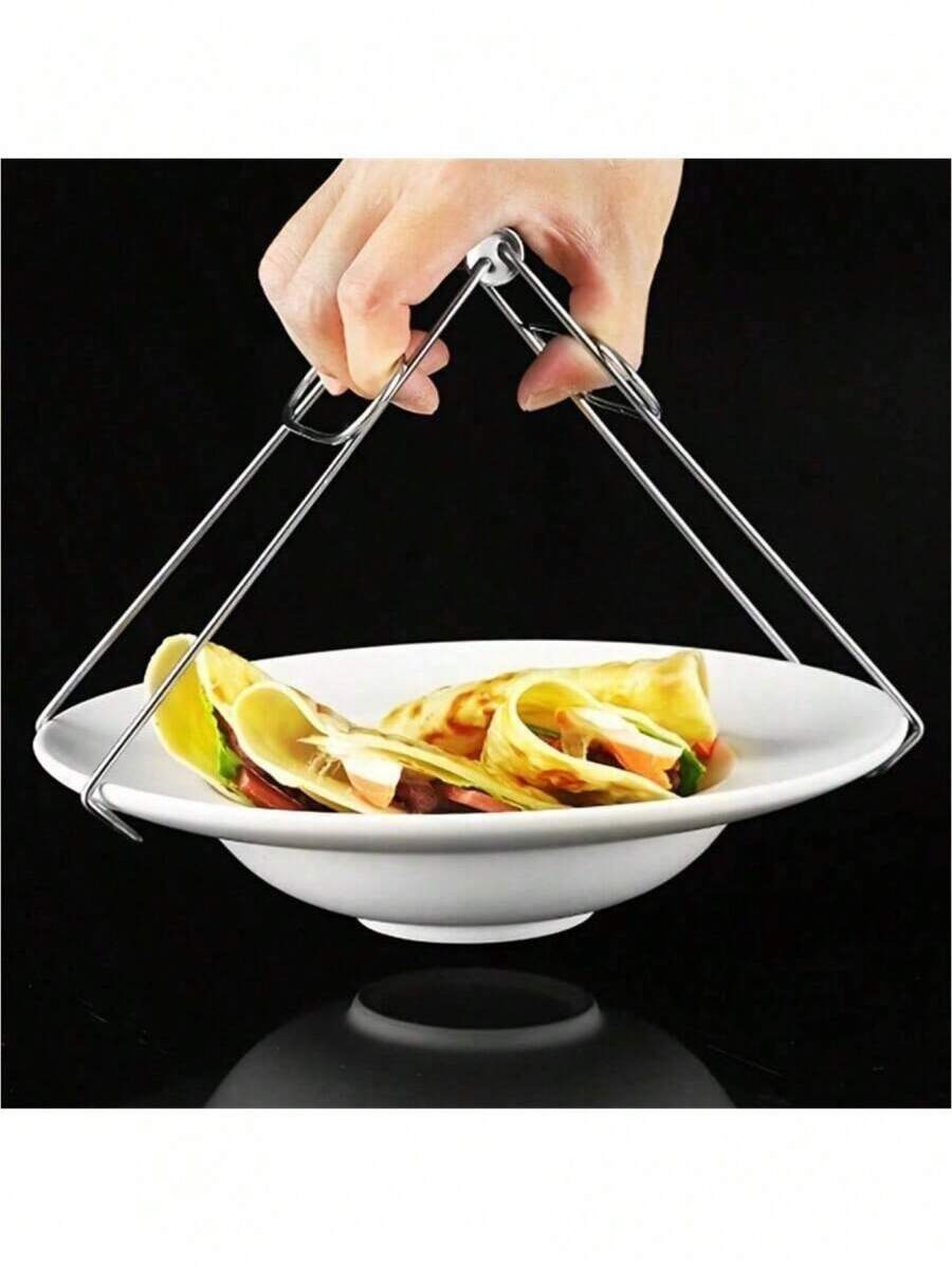 1/2 Pezzi Pinze Resistenti al Calore per la Cucina, Rastrelliera per Ciotole, Sottopentola, Supporto per Pentole, Presine da Cucina, Morsetti Antiscivolo Resistenti al Calore in Acciaio Inossidabile, Rastrelliera per Pentole Quadrata