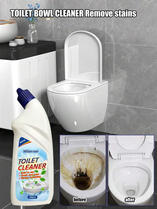 500ml Detergente per WC, Liquido per la pulizia del bagno, Rimuove macchie e odori, Pulisce efficacemente l'igiene del bagno, Mantiene il WC pulito, Essenziale per la casa.