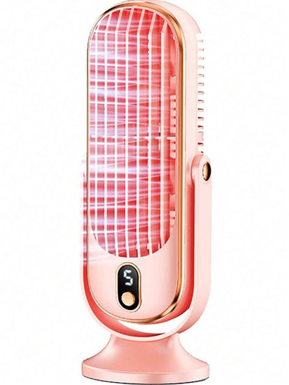 Condizionatore d'aria portatile, nuovo ventilatore portatile, piccolo condizionatore d'aria domestico, ventilatore di raffreddamento a 5 velocità, con soffiatore a 720°, batteria ricaricabile USB al litio, materiale in plastica, adatto per ufficio