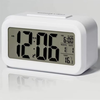 LED Orologio digitale con calendario perfetto per tavoli, camera da letto, soggiorno. Luminosità automatica.