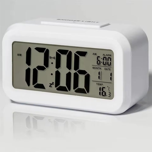 LED Orologio digitale con calendario perfetto per tavoli, camera da letto, soggiorno. Luminosità automatica.