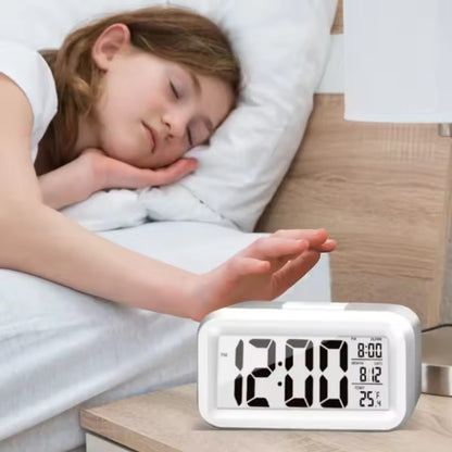 LED Orologio digitale con calendario perfetto per tavoli, camera da letto, soggiorno. Luminosità automatica.