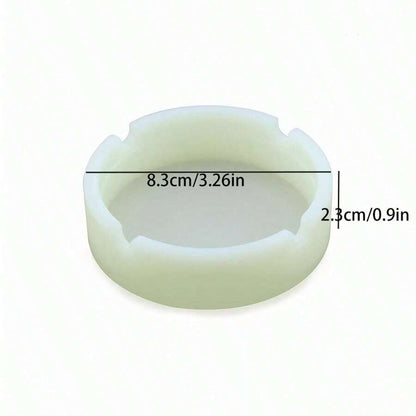 1 pezzo Portacenere in silicone grande capacità fosforescente per uso domestico, regalo di San Valentino per ragazzi e ragazze