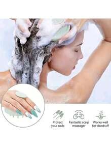 Spazzola per massaggio del cuoio capelluto, massaggiatore del cuoio capelluto in paglia di grano, strumento per il lavaggio dei capelli in paglia di grano, spazzola per capelli in silicone, raschietto per cuoio capelluto esfoliante