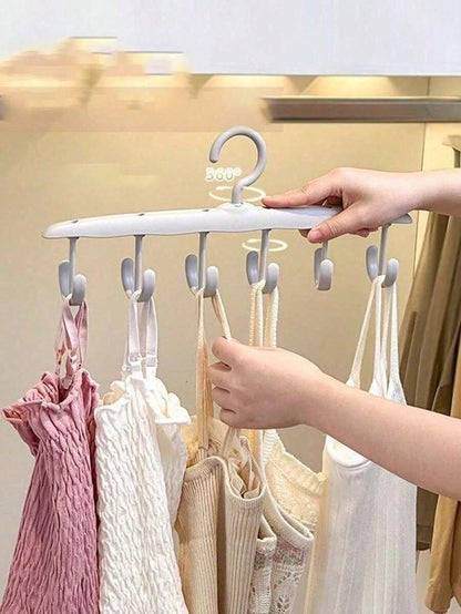 5 pezzi/1 pezzo Appendiabiti rotante multifunzionale con ganci multipli per cravatte e sciarpe, portabiti salvaspazio per decorazioni dell armadio, decorazioni autunnali, decorazioni per feste, decorazioni per la stanza