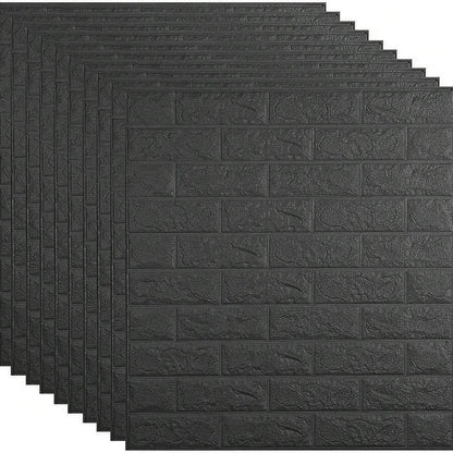 1/10/20 pezzi Pannelli da parete 3D bianchi autoadesivi, adesivi da parete in schiuma per decorazione domestica, rivestimento murale impermeabile facile da applicare e rimuovere, aspetto realistico di mattoni per soggiorno, camera da letto e cucina