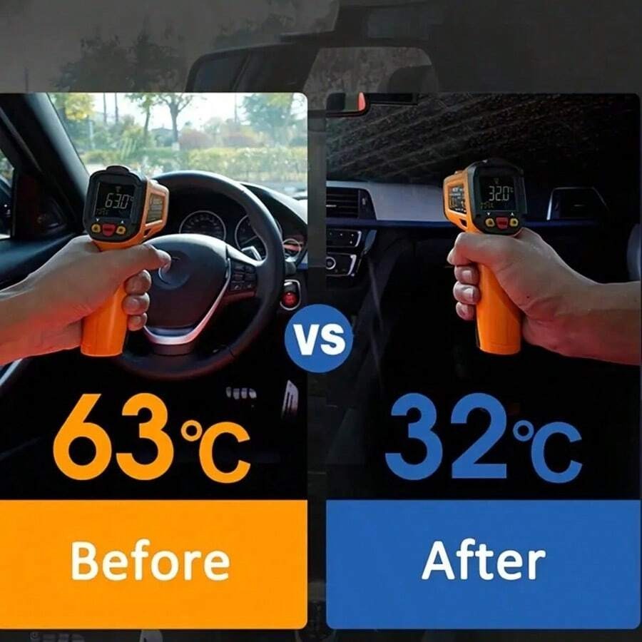 1 pezzo Parasole per auto pieghevole manualmente | Parasole resistente ai raggi UV per finestrini anteriori per adulti - Regalo aziendale, articolo pratico per l'uso in auto d'estate | Può evitare la luce solare diretta e ridurre la temperatura