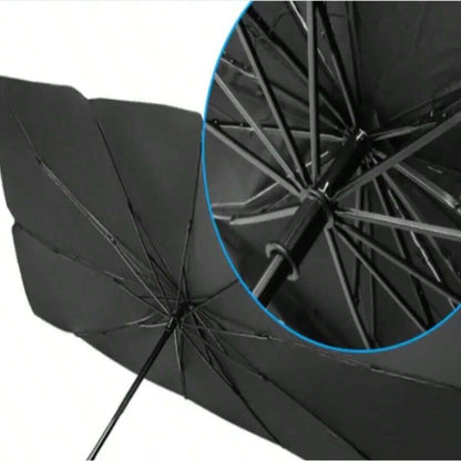 1 pezzo Parasole per auto pieghevole manualmente | Parasole resistente ai raggi UV per finestrini anteriori per adulti - Regalo aziendale, articolo pratico per l'uso in auto d'estate | Può evitare la luce solare diretta e ridurre la temperatura
