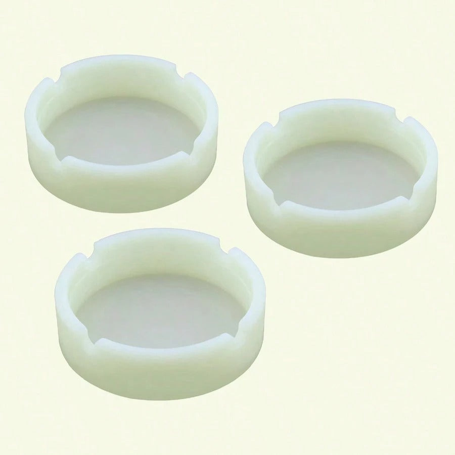 1 pezzo Portacenere in silicone grande capacità fosforescente per uso domestico, regalo di San Valentino per ragazzi e ragazze