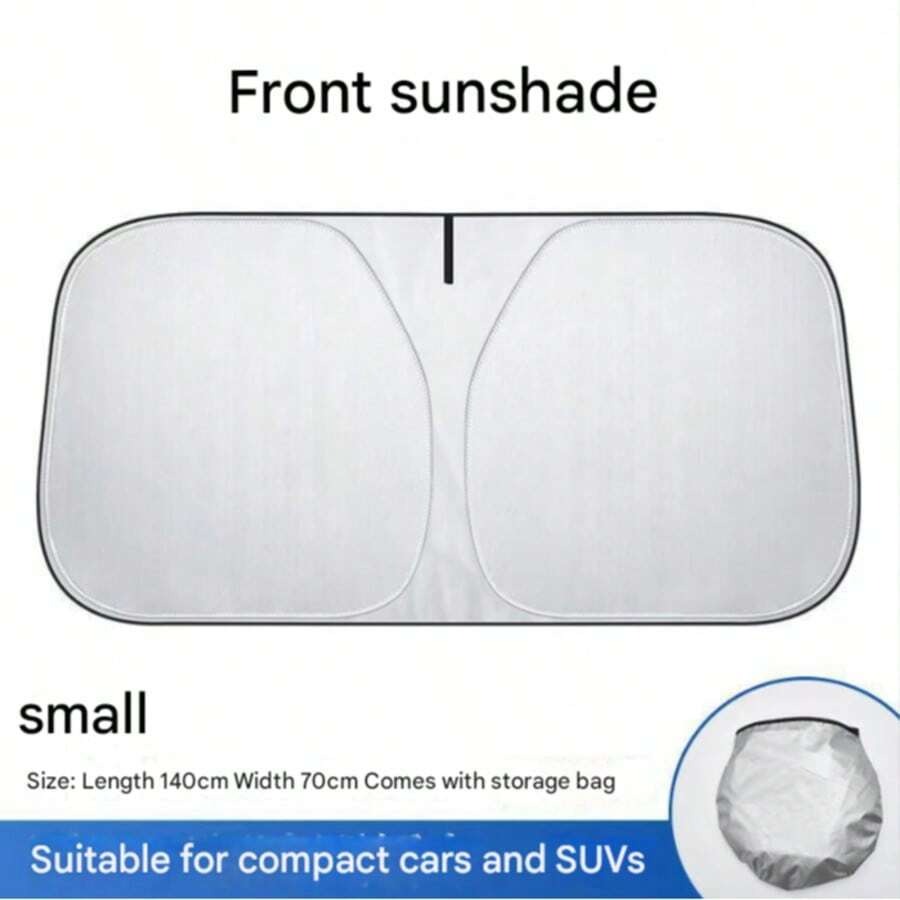 1 pezzo Parasole per auto pieghevole manualmente | Parasole resistente ai raggi UV per finestrini anteriori per adulti - Regalo aziendale, articolo pratico per l'uso in auto d'estate | Può evitare la luce solare diretta e ridurre la temperatura