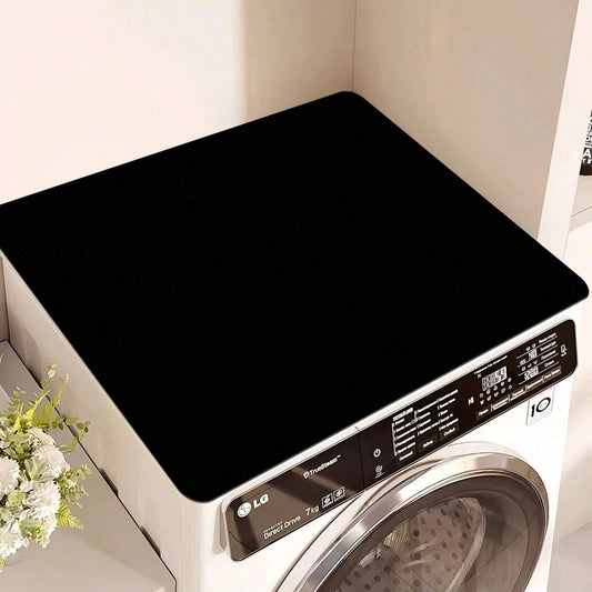 1 pezzo Copri lavatrice/asciugatrice in nero/grigio, tappetino assorbente per banconi, tappetino assorbente e ad asciugatura rapida per frigorifero, copertura antipolvere per forno a microonde