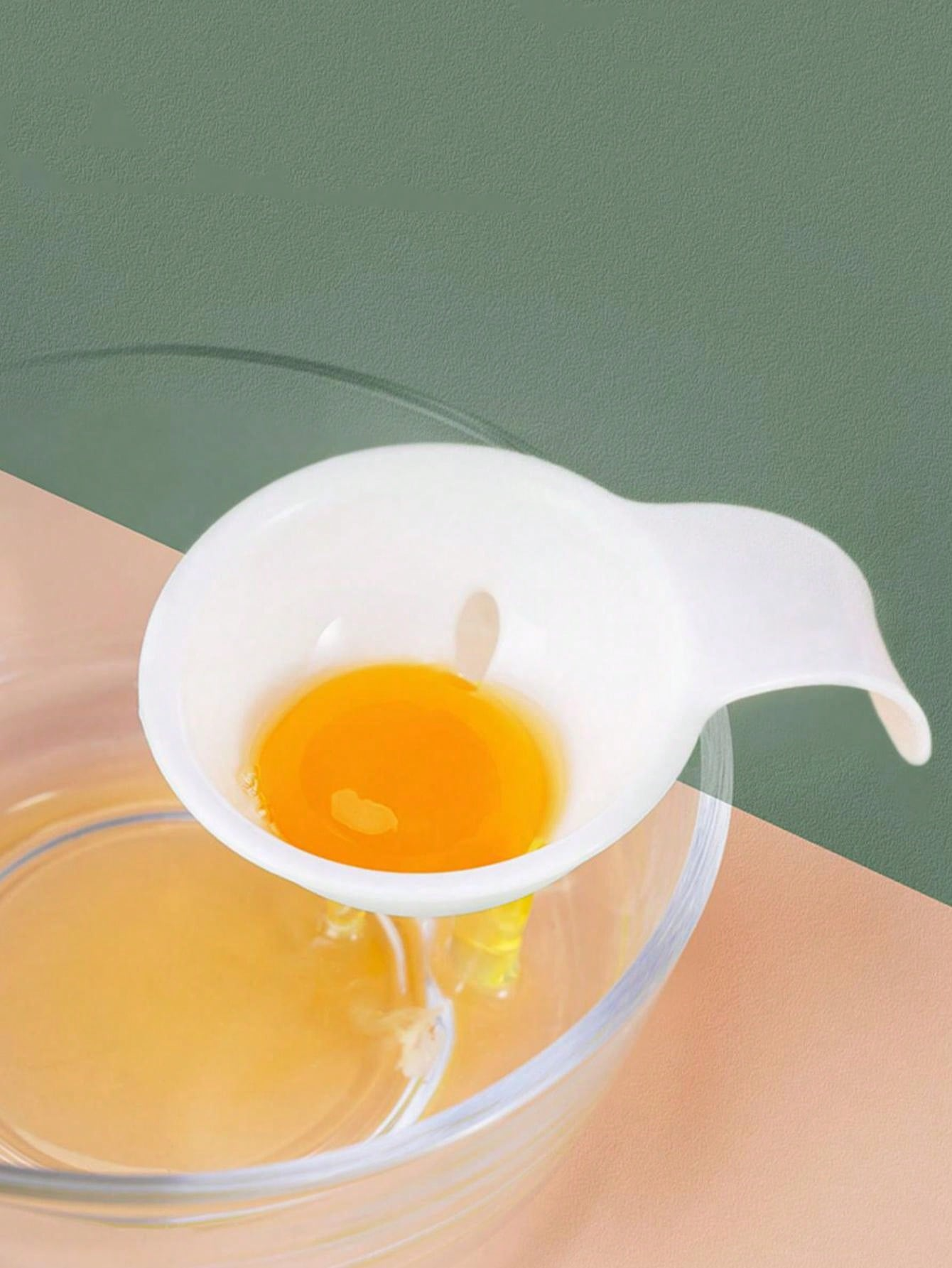 1 Separatore Di Uova, Filtro Separatore Di Albume E Tuorlo Con Clip Per Ciotola Per Cuocere Torte, Soufflé, Maionese