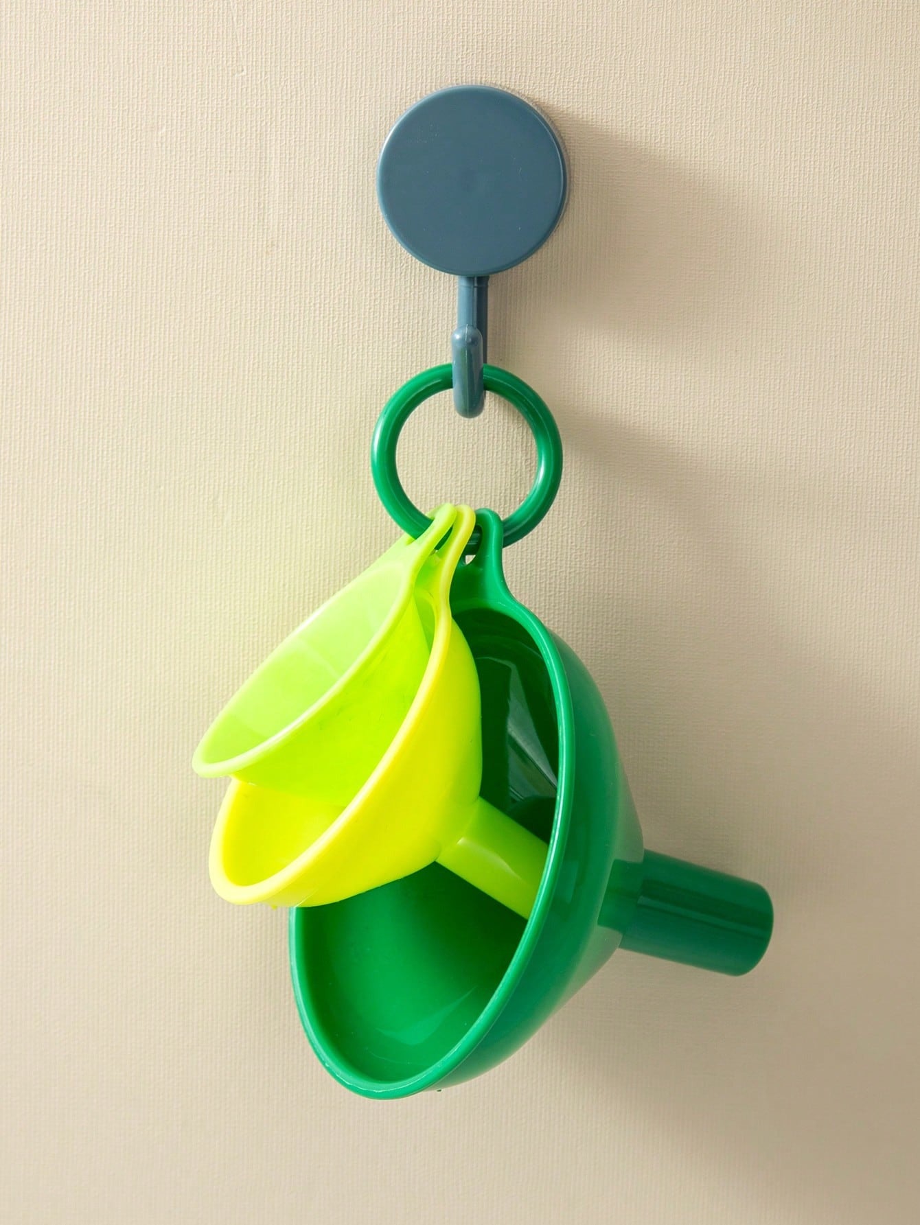 Set di 3 imbuti in plastica di dimensioni piccola/media/grande, imbuti da cucina per versare olio e liquidi