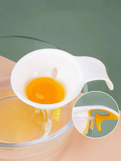 1 Separatore Di Uova, Filtro Separatore Di Albume E Tuorlo Con Clip Per Ciotola Per Cuocere Torte, Soufflé, Maionese