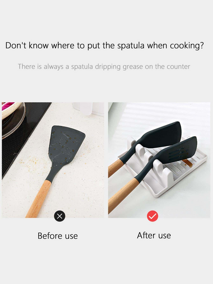 1 pezzo Portaoggetti multifunzione da parete per stoviglie da cucina, con supporto per cucchiaio, portaposate e portacoperchi, regalo di Natale per la cucina