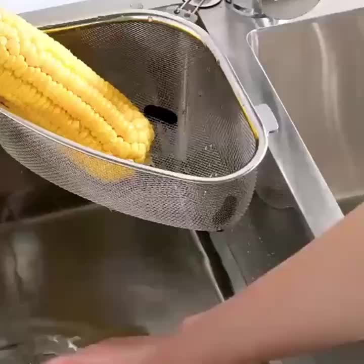 Filtro per lavello da cucina in acciaio inossidabile salvaspazio e filtro di piccole dimensioni in rete per lavello da cucina monouso - ideale per residui di cibo e filtraggio di verdure, cestello di scarico in metallo per un flusso d'acqua efficiente