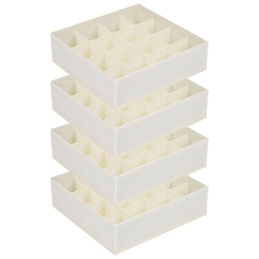 3 pezzi Divisori organizer per cassetti dei calzini, organizer per biancheria intima, 20 scomparti per organizzare e conservare calzini, fazzoletti, cravatte, cinture (grigio)