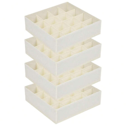 3 pezzi Divisori organizer per cassetti dei calzini, organizer per biancheria intima, 20 scomparti per organizzare e conservare calzini, fazzoletti, cravatte, cinture (grigio)