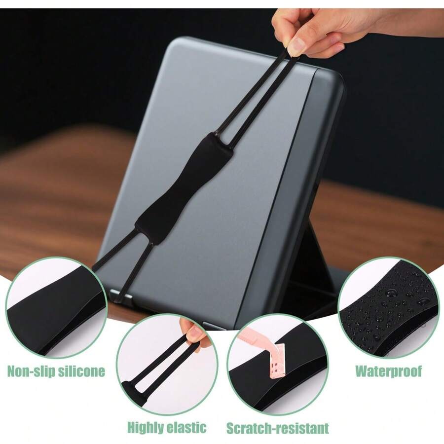 1 pezzo Cinghia per mano comoda per Kindle e tablet, accessori per Kindle per la lettura a letto, supporto di presa leggero e per dispositivi da 4,7-8" come Paperwhite/Kobo/Oasis/E-book/telefono
