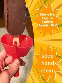 1 pezzo Supporto originale per ghiaccioli senza gocciolamento, portasnapck congelati senza sporco, con cannucce