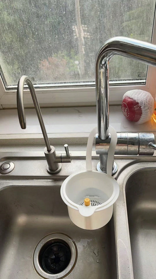 1 Pezzo Cestino scarico lavello da cucina, griglia scarico rubinetto ad apertura/chiusura con un clic, organizer portaoggetti per vasca di lavaggio verdura