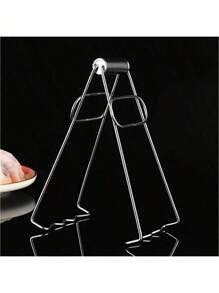 1/2 Pezzi Pinze Resistenti al Calore per la Cucina, Rastrelliera per Ciotole, Sottopentola, Supporto per Pentole, Presine da Cucina, Morsetti Antiscivolo Resistenti al Calore in Acciaio Inossidabile, Rastrelliera per Pentole Quadrata