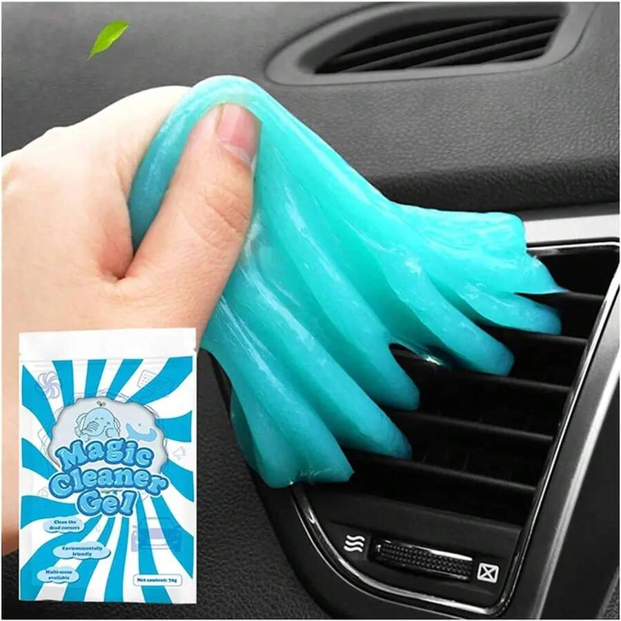 1 pezzo Gel per la pulizia dell'auto: rimuove polvere magica, colla e pulisce la tastiera - Accessori per la pulizia dell'auto per un viaggio senza macchie! Accessori per auto, regali per uomo, cucina, bagno, casa, forniture per la casa