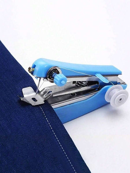 1 pezzo Macchina da cucire portatile manuale - Utensile da cucire compatto con manopola di tensione regolabile, costruzione in metallo durevole e design ergonomico per riparazioni rapide, avventure all'aperto, campeggio, viaggi