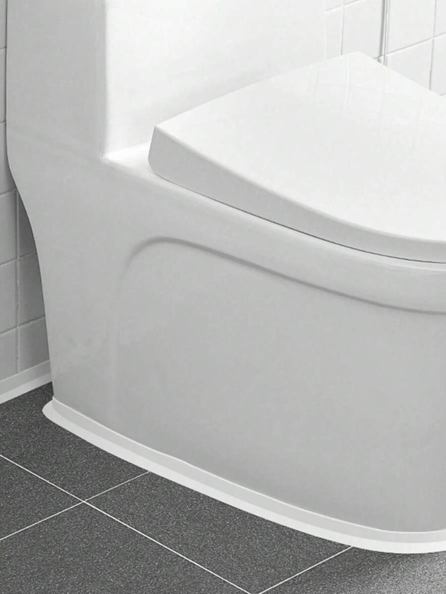 1 pezzo Sigillante per pavimenti da 1,5 pollici/3,7 cm bianco, strisce di sigillatura, nastro adesivo impermeabile antimuffa, nastro per sigillare giunti belli, nastro sigillante impermeabile per giunti in cucina, bagno e wc