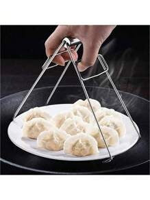 1/2 Pezzi Pinze Resistenti al Calore per la Cucina, Rastrelliera per Ciotole, Sottopentola, Supporto per Pentole, Presine da Cucina, Morsetti Antiscivolo Resistenti al Calore in Acciaio Inossidabile, Rastrelliera per Pentole Quadrata